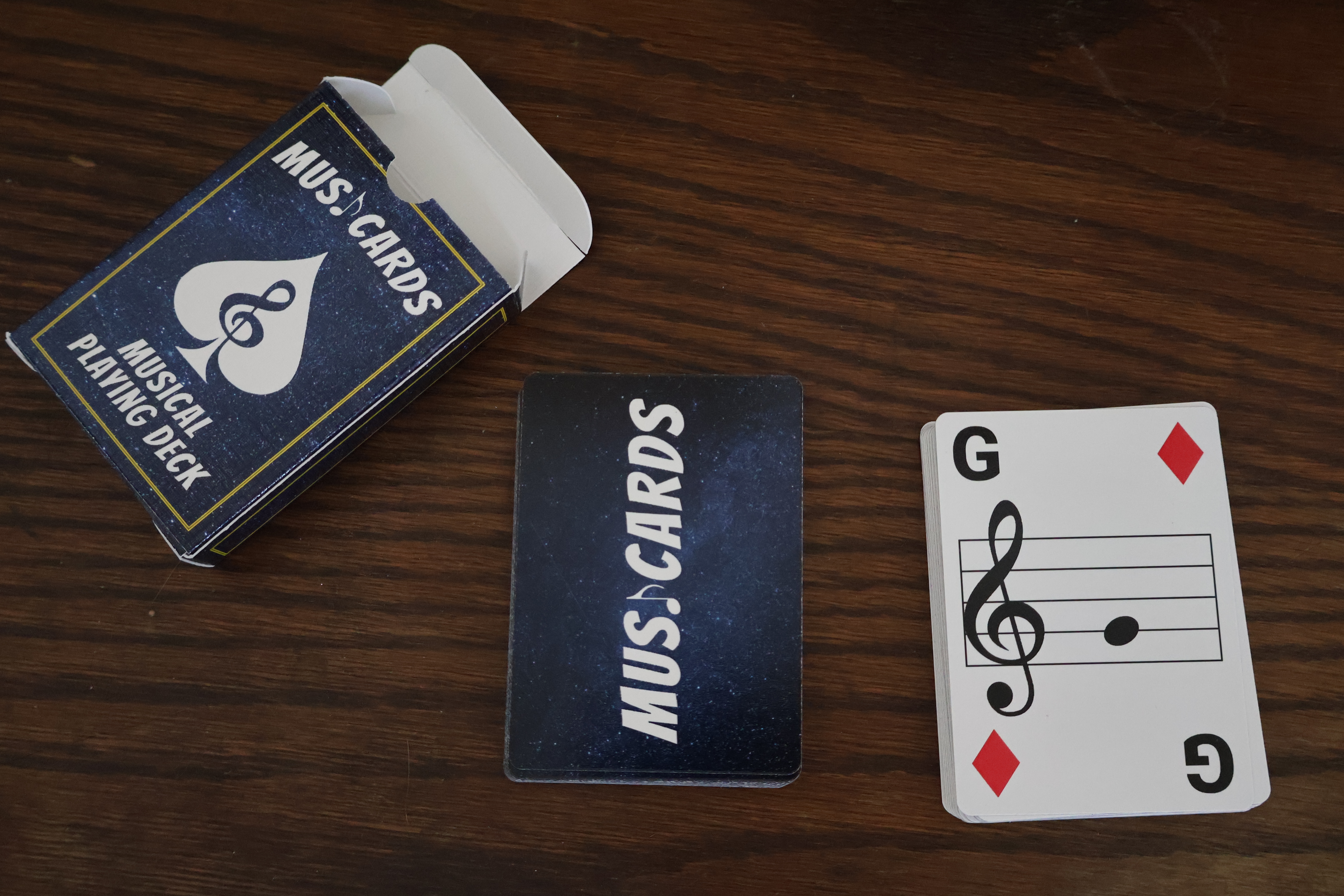 MusiCards open box with cards